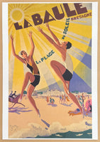 La Baule exhibition poster - La Place du Soleil - Bretagne - France - reproduction - travel tourism - art print