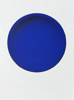 Yves Klein exhibition poster - Disque Bleu - blue circle - French Artist - museum artist - art print - blue
