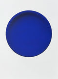 Yves Klein exhibition poster - Disque Bleu - blue circle - French Artist - museum artist - art print - blue