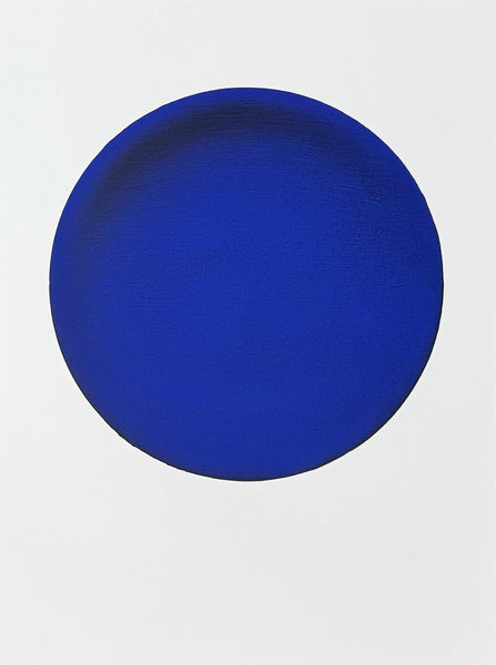 Yves Klein exhibition poster - Disque Bleu - blue circle - French Artist - museum artist - art print - blue