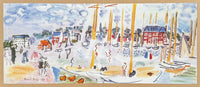 Raoul Dufy exhibition poster - Sunday in Deauville - museum artist - art print - excellent condition - 1994