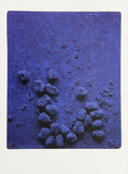 Yves Klein exhibition poster - Relief èponge bleu - French Artist - museum artist - art print - 2010