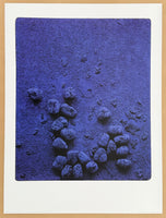 Yves Klein exhibition poster - Relief èponge bleu - French Artist - museum artist - art print - 2010