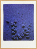 Yves Klein exhibition poster - Relief èponge bleu - French Artist - museum artist - art print - 2010