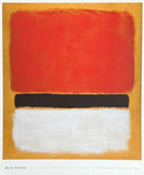 Mark Rothko exhibition poster - Red, black, white on yellow - National Gallery of Art - American museum artist - art print - 2017