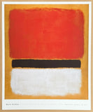 Mark Rothko exhibition poster - Red, black, white on yellow - National Gallery of Art - American museum artist - art print - 2017