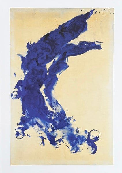 Yves Klein exhibition poster - Anthropometry - French Artist - museum artist - art print - blue - 2006