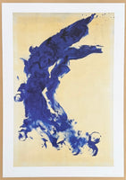 Yves Klein exhibition poster - Anthropometry - French Artist - museum artist - art print - blue - 2006