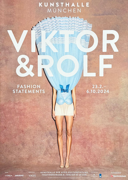 Viktor and Rolf exhibition poster - Fashion Statements - Dutch Designers - photography - museum artist - art print