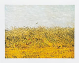 Vincent van Gogh exhibition poster - The Wheat Field - bird - museum artist - art print - offset lithograph - excellent