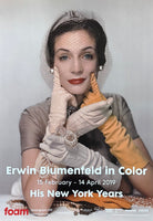 Erwin Blumenfeld exhibition poster - His New York Years - Vogue - black and white photography - museum artist - art print - 2019