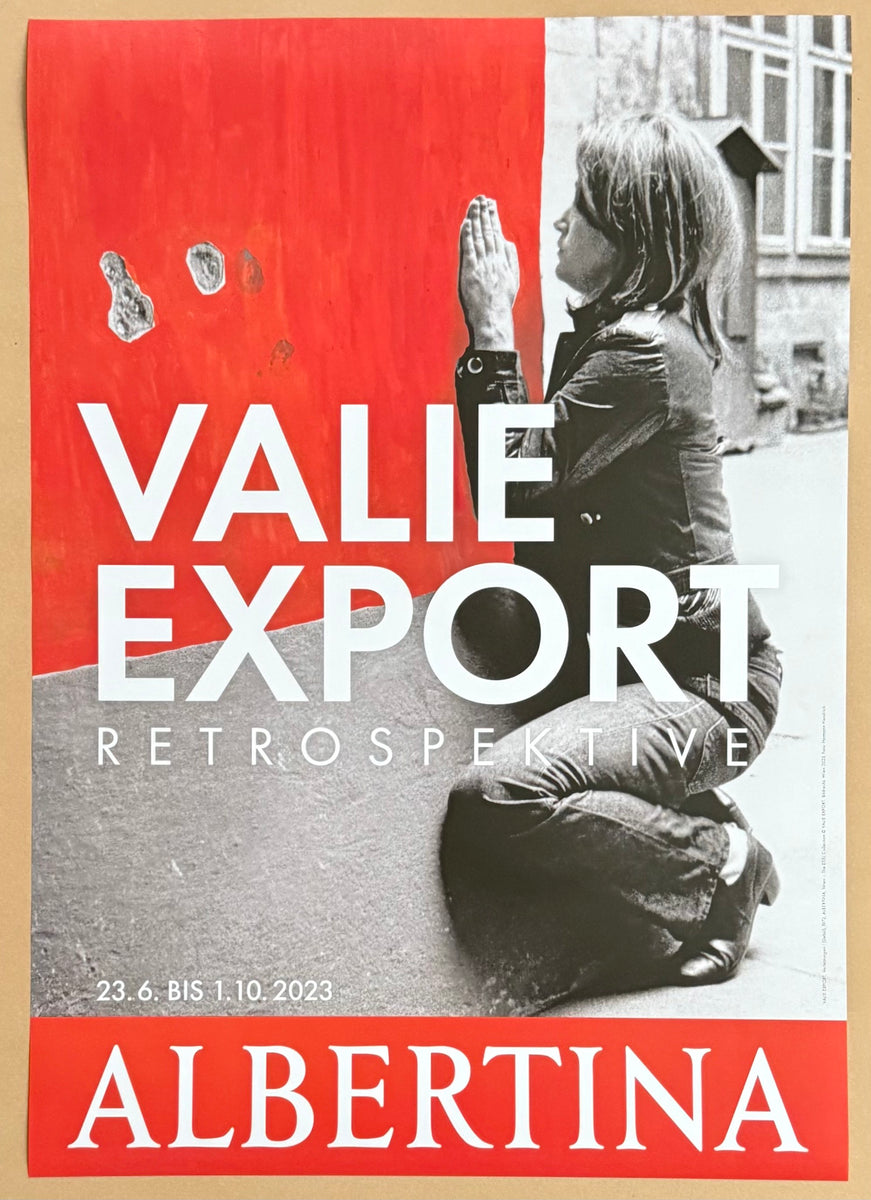 Valie Export exhibition poster - Retrospective - Albertina - museum ar ...