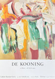 Willem de Kooning exhibition poster - Untitled - abstract expressionist - museum artist - art print - 1990