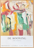 Willem de Kooning exhibition poster - Untitled - abstract expressionist - museum artist - art print - 1990