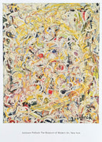 Jackson Pollock exhibition poster - Shimmering Substance - The Museum of Modern Art - American museum artist - large art print - 2016