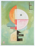 Paul Klee exhibition poster - Upward - green - abstract - museum artist - art print - 2018