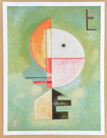 Paul Klee exhibition poster - Upward - green - abstract - museum artist - art print - 2018