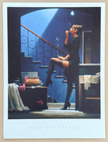 Jack Vettriano exhibition poster - Dancer for Money - love - sexy lady - museum artist - art print - 1996