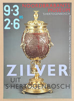 Silver coconut cup exhibition poster - Renaissance - Noord Brabants museum - art print - Metropolitan Museum of Art New York - jewels - 1985