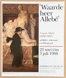 August Allebe exhibition poster - 19th century Dutch painter - romantic realism - Amsterdam impressionism - Dordrecht museum print - Joffers