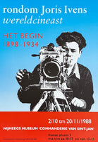 Movie history - international director Joris Ivens - Dutch documentary film maker -  exhibition poster - camera cinema - a tale of the wind