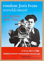 Movie history - international director Joris Ivens - Dutch documentary film maker -  exhibition poster - camera cinema - a tale of the wind