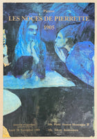Pablo Picasso exhibition poster - Les Noces de Pierrette - Pierrette's Wedding - museum artist - art print - 1989
