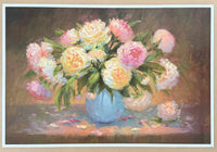 Tricia May exhibition poster - Summer's Promise - Flowers in vase - Still life - art print - 2005