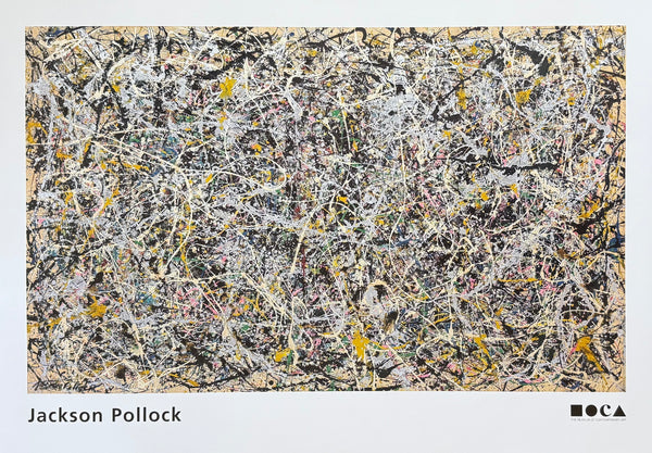 Jackson Pollock exhibition poster - Number 1, 1949 - MOCA - American painter - museum artist - large art print - 2018