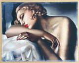 Tamara de Lempicka exhibition poster - The Sleeper - female portrait - art deco - museum artist - art print - bedroom