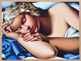 Tamara de Lempicka exhibition poster - Sleeping Woman - Kizette - female portrait - art deco - museum artist - art print - bedroom