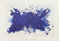 Yves Klein exhibition poster - Hommage a William Tennessee - blue - French Artist - museum artist - art print on silkscreen paper
