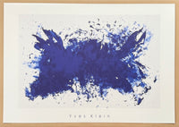 Yves Klein exhibition poster - Hommage a William Tennessee - blue - French Artist - museum artist - art print on silkscreen paper