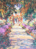 Claude Monet exhibition poster - An Avenue in Monet's garden - impressionist - romantic - museum artist - art print