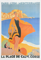 Roger Broders exhibition poster - Corsica - mediterranean island - France - Travel - Tourism - art print - reproduction