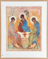 Andrei Rublev exhibition poster - Icon of the Trinity - museum artist - art print