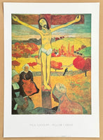Paul Gauguin exhibition poster - Yellow Christ - museum artist - art print - crucifixion of Jesus