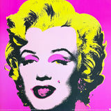 Andy Warhol exhibition poster - Marilyn Monroe - pink - museum artist - art print - offset lithograph - pop art - 1993