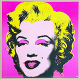 Andy Warhol exhibition poster - Marilyn Monroe - pink - museum artist - art print - offset lithograph - pop art - 1993