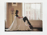 Jack Vettriano exhibition poster - In thoughts of you - love - museum artist - art print - 1997