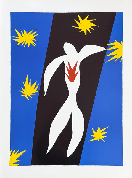 Henri Matisse exhibition poster - Icarus - French Art - museum artist - art print - excellent - 1996