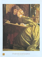 Frederick Leighton  exhibition poster - Painter's Honeymoon - romantic - love - museum artist - art print - offset lithograph