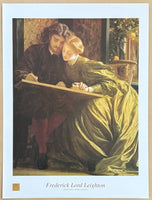 Frederick Leighton  exhibition poster - Painter's Honeymoon - romantic - love - museum artist - art print - offset lithograph