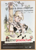 Jake and Dinos Chapman exhibition poster - Memento Moronika - museum artist - art print