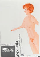 Alex Katz exhibition poster - Pink Nude - Naked Beauty - museum artist - art print - pop art - 2011