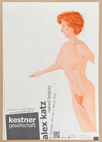 Alex Katz exhibition poster - Pink Nude - Naked Beauty - museum artist - art print - pop art - 2011