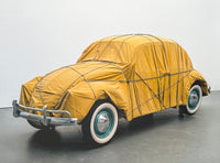 Christo exhibition poster - Wrapped Beetle - museum artist - art print - car - installation art - 2016