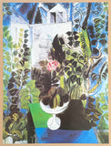 Raoul Dufy exhibition poster - The garden and the house - Still Life - flowers - museum artist - art print - 1997