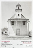Walker Evans exhibition poster - Church - Retrospective - American photographer - black white - museum artist - art print - 2015