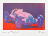 Andy Warhol exhibition poster - Cars - Mercedes Benz - W125 - museum artist - art print - pop art - 1988